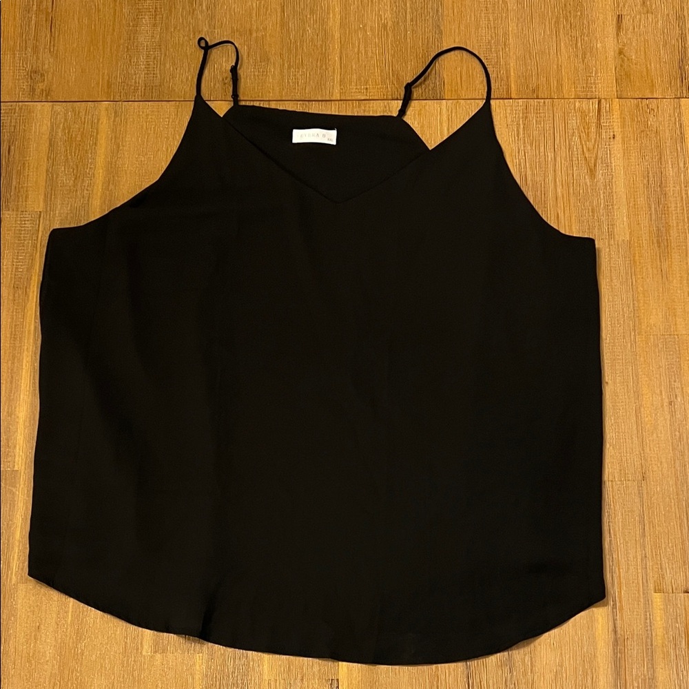 Double Layered Black Women's Top